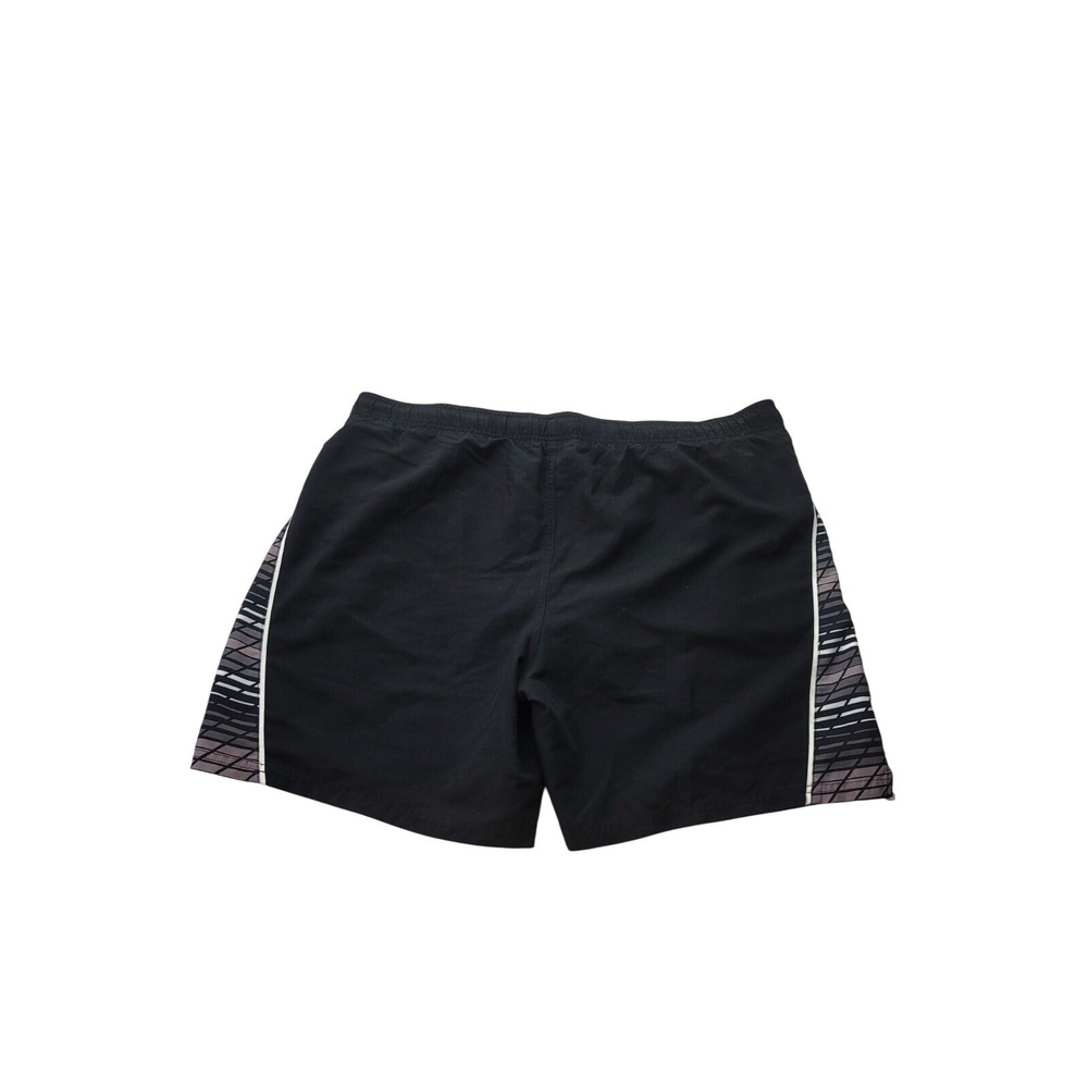 Nike Mens Black Graphic Side Panel Swim Trunks Board Shorts XL‎ NESS8524-001